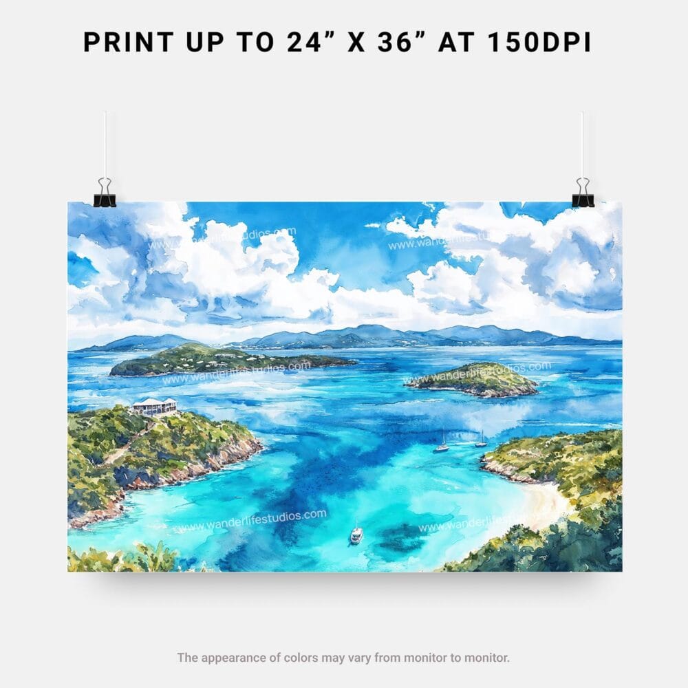 07 - Virgin Islands National Park Watercolor - Horizontal Art - Digital Download - Print Size.jpg 07 - Virgin Islands National Park Watercolor - Horizontal Art - Digital Download - Print Size.jpg