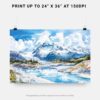 07 - Wrangell–St. Elias National Park Watercolor - Horizontal Art - Digital Download - Print Size.jpg