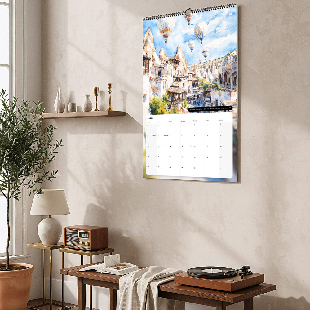 2026 UNESCO World Heritage Sites Wall Calendar - Hallway 2026 UNESCO World Heritage Sites Wall Calendar - Hallway