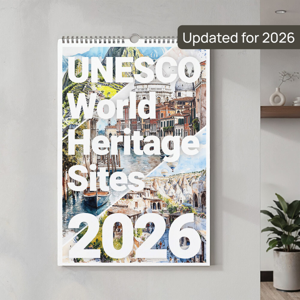 2026 UNESCO World Heritage Sites Wall Calendar - Main