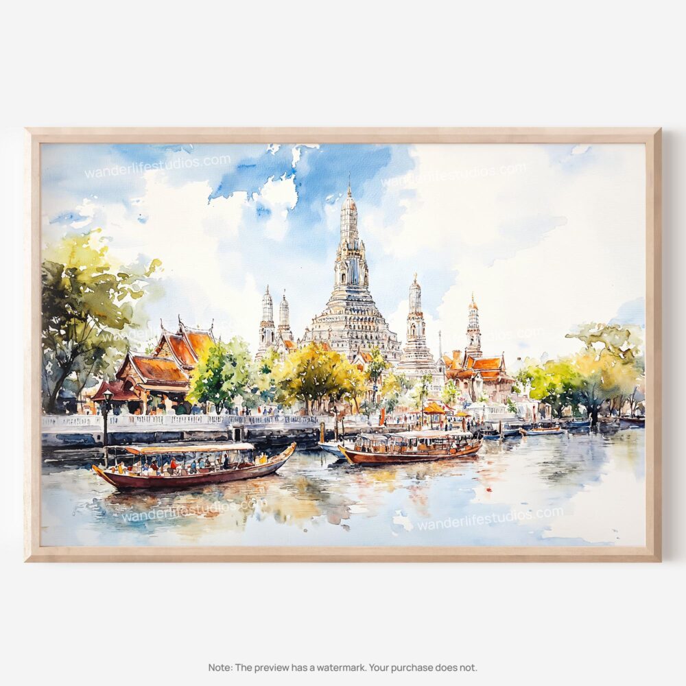 01 - 01 - Bangkok Wat Arun Temple of Dawn Watercolor - Horizontal Art - Digital Download - Main.jpg 01 - 01 - Bangkok Wat Arun Temple of Dawn Watercolor - Horizontal Art - Digital Download - Main.jpg