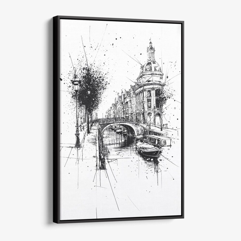01 - Framed Amsterdam - Pencil Drawing - 2 Canvas Print - Vertical - Main.jpg 01 - Framed Amsterdam - Pencil Drawing - 2 Canvas Print - Vertical - Main.jpg