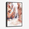 01 - Framed Antelope Canyon Watercolor Canvas Print - Vertical - Main.jpg