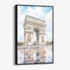 01 - Framed Arc De Triomphe watercolor Canvas Print - Vertical - Main.jpg