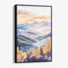 01 - Framed Blue Ridge Mountains Canvas Print - Vertical - Main.jpg