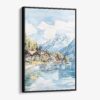 01 - Framed Brienz Watercolor Canvas Print - Vertical - Main.jpg