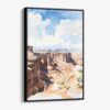01 - Framed Canyonlands National Park Watercolor Canvas Print - Vertical - Main.jpg