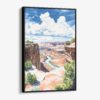 01 - Framed Canyonlands Watercolor Canvas Print - Vertical - Main.jpg
