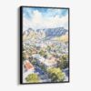 01 - Framed Cape Town Watercolor Canvas Print - Vertical - Main.jpg
