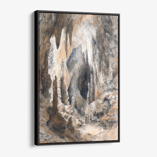 01 - Framed Carlsbad Caverns Watercolor Canvas Print - Vertical - Main.jpg