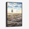 01 - Framed Celina Texas Watercolor Canvas Print - Vertical - Main.jpg