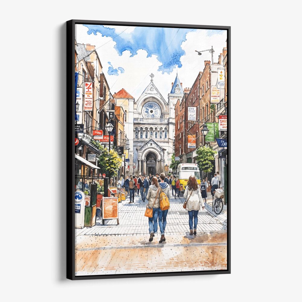 01 - Framed Dublin Ireland Watercolor Canvas Print - Vertical - Main.jpg 01 - Framed Dublin Ireland Watercolor Canvas Print - Vertical - Main.jpg