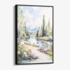 01 - Framed Fairbanks Alaska Watercolor Canvas Print - Vertical - Main.jpg