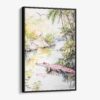 01 - Framed Floride Everglades Watercolor Canvas Print - Vertical - Main.jpg