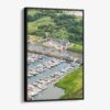 01 - Framed Guilford Yacht Club Watercolor Canvas Print - Vertical - Main.jpg