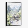 01 - Framed Ha Giang Loop Vietnam Watercolor Canvas Print - Vertical - Main.jpg