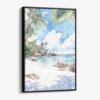01 - Framed Hawaii - Watercolor Canvas Print - Vertical - Main.jpg