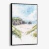 01 - Framed Ireland - Inishowen - Watercolor Canvas Print - Vertical - Main.jpg