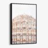 01 - Framed Jaipur Palace of the winds Watercolor Canvas Print - Vertical - Main.jpg