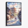 01 - Framed Kyoto Hokan-ji Temple Canvas Print - Vertical - Main.jpg