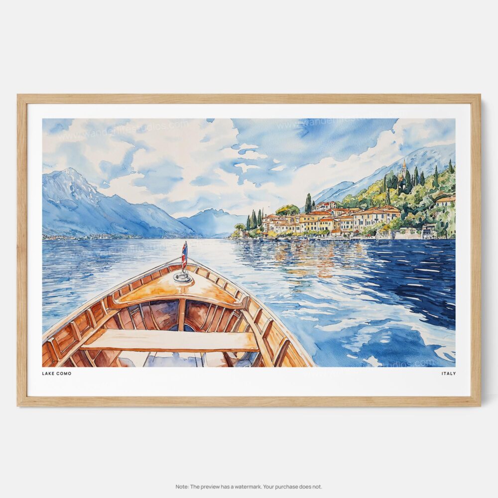 01 - Framed Lake Como Watercolor - Horizontal Art Print - Main.jpg 01 - Framed Lake Como Watercolor - Horizontal Art Print - Main.jpg