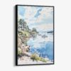 01 - Framed Lake Windermere - Watercolor 3 Canvas Print - Vertical - Main.jpg