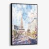 01 - Framed Las Vegas Watercolor Canvas Print - Vertical - Main.jpg