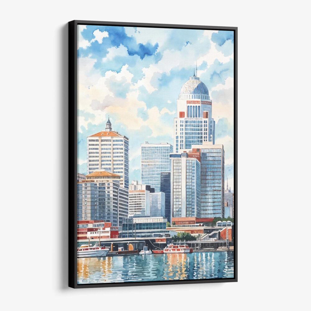 01 - Framed Louisville Kentucky Watercolor Canvas Print - Vertical - Main.jpg 01 - Framed Louisville Kentucky Watercolor Canvas Print - Vertical - Main.jpg