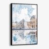 01 - Framed Louvre Watercolor Canvas Print - Vertical - Main.jpg