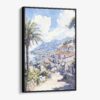 01 - Framed Madeira - Watercolor Canvas Print - Vertical - Main.jpg