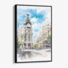 01 - Framed Madrid Watercolor Canvas Print - Vertical - Main.jpg