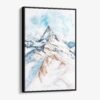 01 - Framed Matterhorn Watercolor Canvas Print - Vertical - Main.jpg
