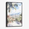 01 - Framed Medellin Colombia Watercolor Canvas Print - Vertical - Main.jpg