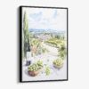 01 - Framed Napa Valley Watercolor Canvas Print - Vertical - Main.jpg