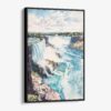 01 - Framed Niagara Falls Watercolor Canvas Print - Vertical - Main.jpg