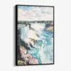 01 - Framed Niagara Falls Watercolor Canvas Print - Vertical - Main.jpg