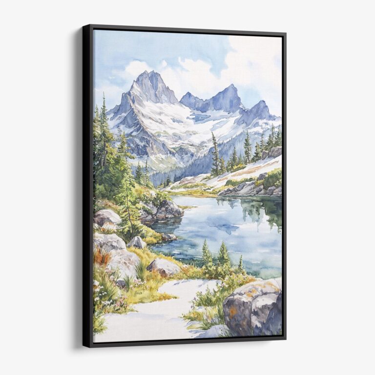 01 - Framed North Cascades National Park Canvas Print - Vertical - Main.jpg