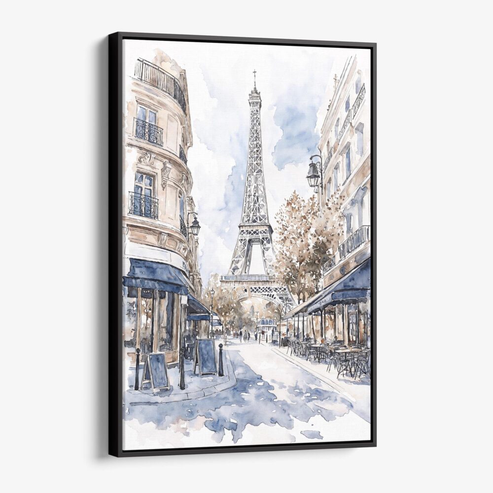 01 - Framed Paris Watercolor Canvas Print - Vertical - Main.jpg 01 - Framed Paris Watercolor Canvas Print - Vertical - Main.jpg