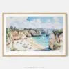 01 - Framed Portugal Algarve Watercolor - Horizontal Art Print - Main.jpg