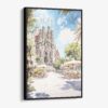 01 - Framed Sagrada Familia - Watercolor Canvas Print - Vertical - Main.jpg