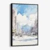 01 - Framed Sapporo Japan Watercolor Canvas Print - Vertical - Main.jpg