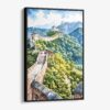 01 - Framed The Great Wall of China Watercolor Canvas Print - Vertical - Main.jpg