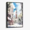 01 - Framed Tokyo Tower - Watercolor Canvas Print - Vertical - Main.jpg