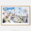 01 - Framed Turkey Cappadocia Watercolor - Horizontal Art Print - Main.jpg