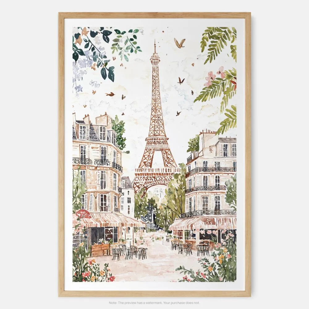 01 - Paris Eiffel Tower Soft Watercolor Art Print - Main - Vertical.jpg 01 - Paris Eiffel Tower Soft Watercolor Art Print - Main - Vertical.jpg