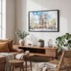 02 - 02 - Notre Dame Watercolor - Horizontal Art - Digital Download - Boho Living Room.jpg