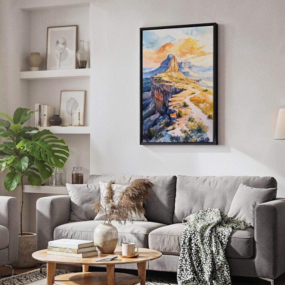 02 - Black Framed Guadalupe Mountains National Park Canvas Print - Skandinavian Living Room - Vertical.jpg 02 - Black Framed Guadalupe Mountains National Park Canvas Print - Skandinavian Living Room - Vertical.jpg