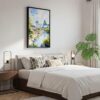02 - Black Framed Guilin China Watercolor Canvas Print - Bedroom - Vertical.jpg