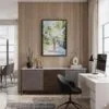 02 - Black Framed Jamaica Watercolor Canvas Print - Home Office - Vertical.jpg