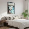 02 - Black Framed Niagara Falls Watercolor Canvas Print - Bedroom - Vertical.jpg